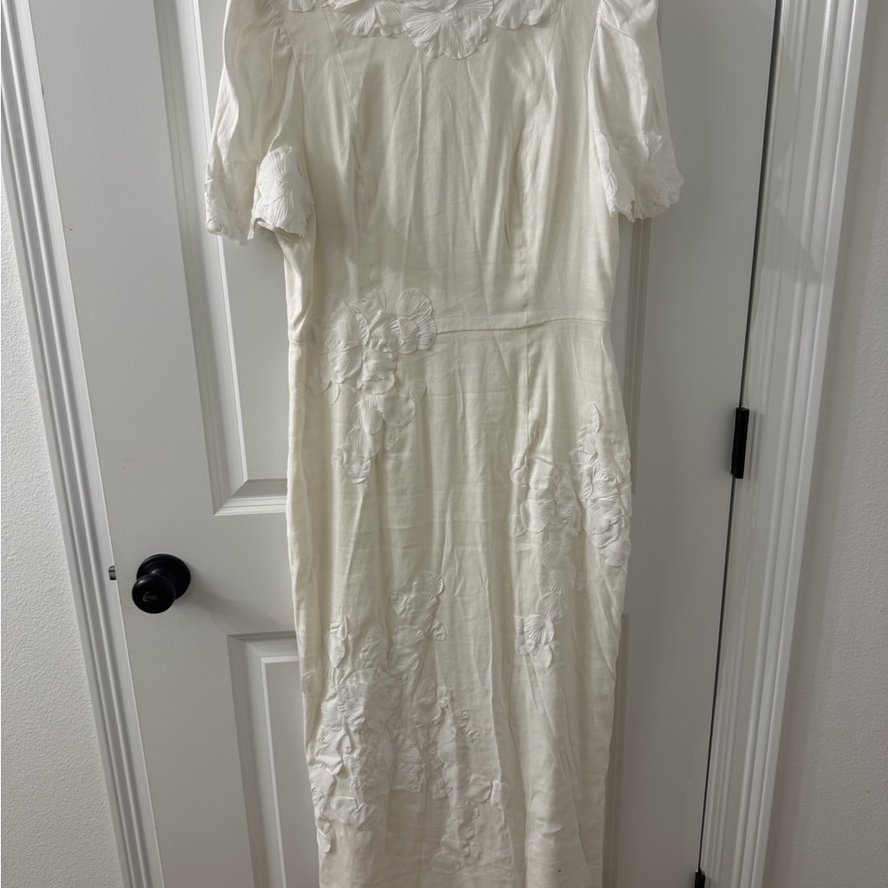 Antonio melani floral appliqué dress